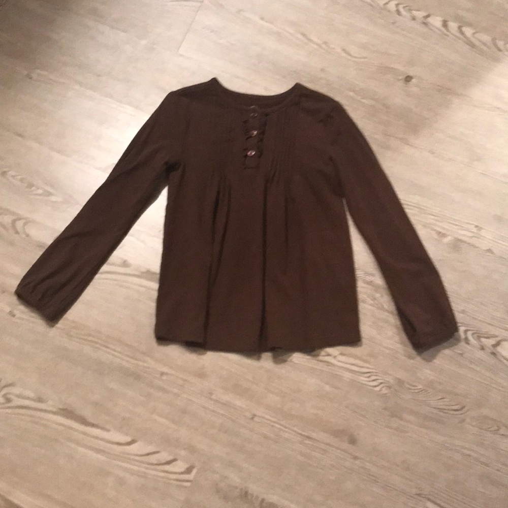 🔥🔥Brown long sleeved little girls shirt